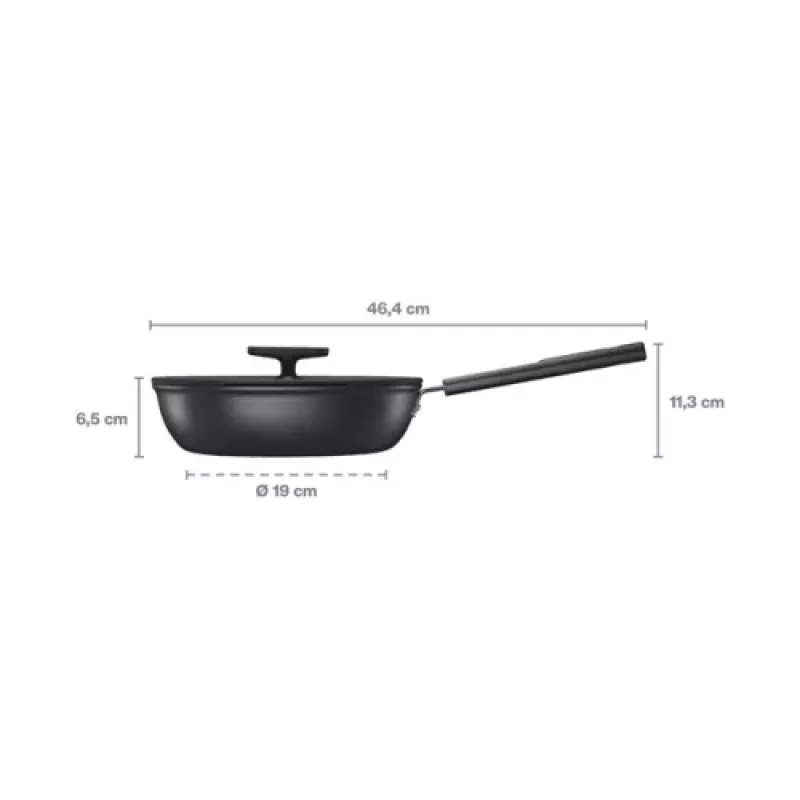 Fiskars Hard Face 1075528 -tarttumaton paistinpannu 24 cm 2,2L