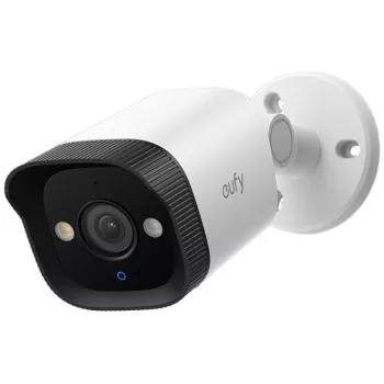 IP-Bullet-turvakamera Eufy T8P00321 ulkokäyttöön kaapelilla PoE 8MP 3840×2160 katto-/seinäasennus musta/valkoinen