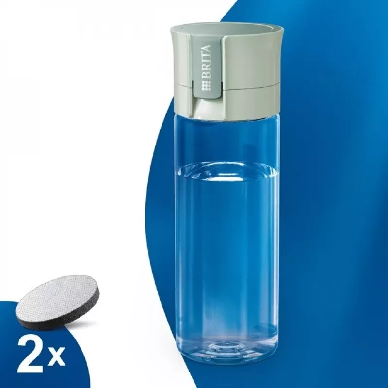 Suodatinpullo BRITA Vital pastellinvihreä 600 ml 5 MicroDisc-suodatinlevyllä (BRITA 1059295)