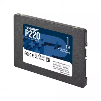 2,5 tuuman SATA III SSD PATRIOT P220 1 TB — 550/500 MB/s, 50k IOPS, 7 mm
