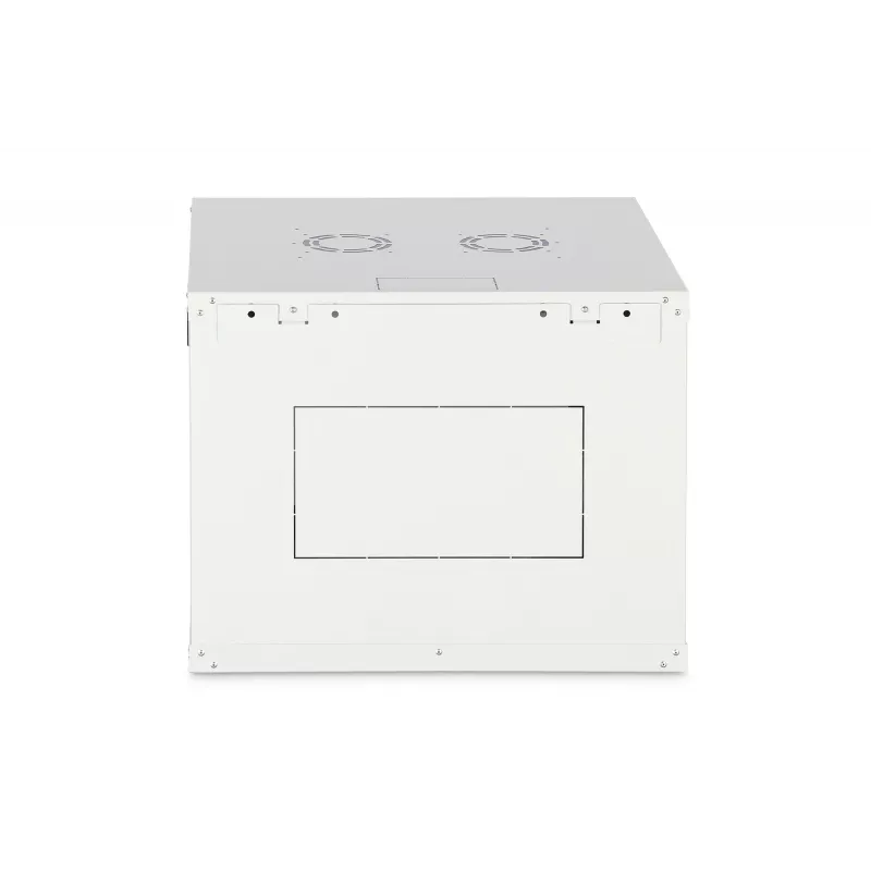 Seinäkiinnitteinen 19 tuuman räkkikaappi DIGITUS Dynamic-N DN-37106 — 9U, 600x600 mm, IP20, avainlukko
