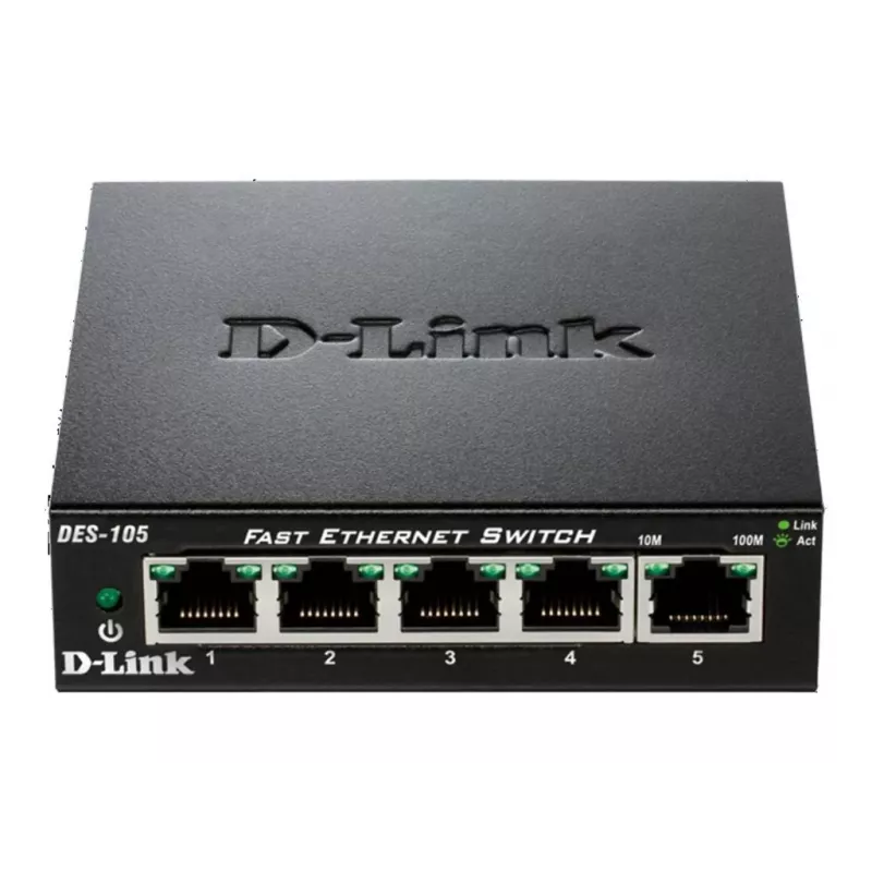 D-Link DES-105 hallitsematon L2 musta