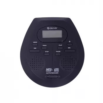 Kannettava CD-soitin Denver DMP-395B musta MP3-toisto LCD-näyttö