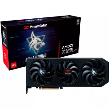 PowerColor Hellhound Radeon RX 9070 XT 16GB GDDR6 PCIe 5.0 näytönohjain