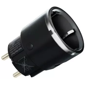 Älypistoke Shelly Wave Plug S Z-Wave 800 musta — Z-Wave 800 älypistorasia, 230 V/12 A, 2500 W, tehonmittaus