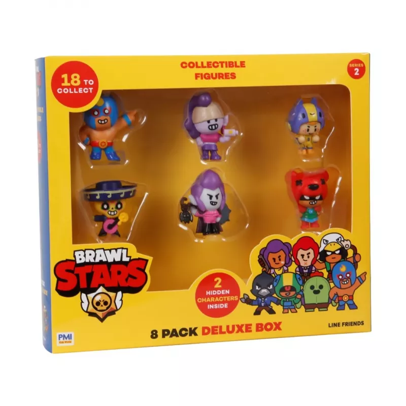 BRAWL STARS S2 FIGURES - 8 kpl:n pakkaus Deluxe Box Ver.B