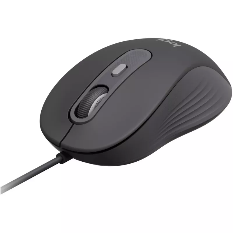 Logitech Signature Wired M520 for Business optinen langallinen hiiri USB-C Plug-and-Play Windows/Mac/Chrome/PC/kannettavat - grafiitti