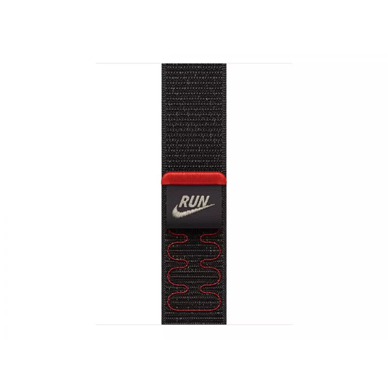 Apple Nike Sport Loop -ranneke musta nylon, kierrätetty polyesteri, spandex