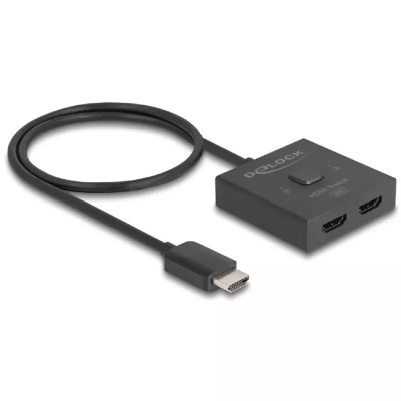 HDMI-kytkin DeLOCK 18901 144Hz musta muovi 55x55x15mm