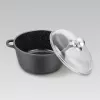 Maestro MR-4620C kattila kannella 20 cm 2,1 l musta