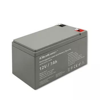 Qoltec 53076 AGM-akku | 12V | 7Ah | turvallisuus