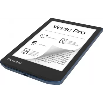 PocketBook Verse Pro -e-kirjalukija kosketusnäyttö 16 GB Wi-Fi musta, Blue