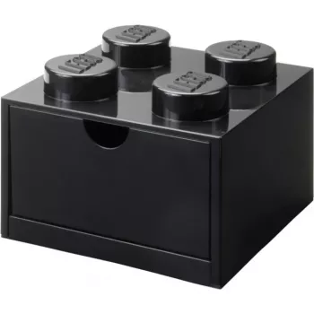 LEGO työpöytälaatikko 4, säilytyslaatikko musta, nupit