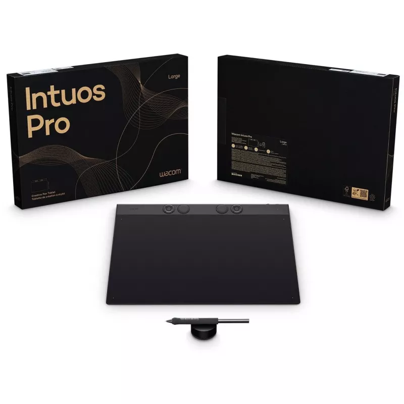 Wacom Intuos Pro Large piirustustabletti musta 349 x 195 mm USB/Bluetooth