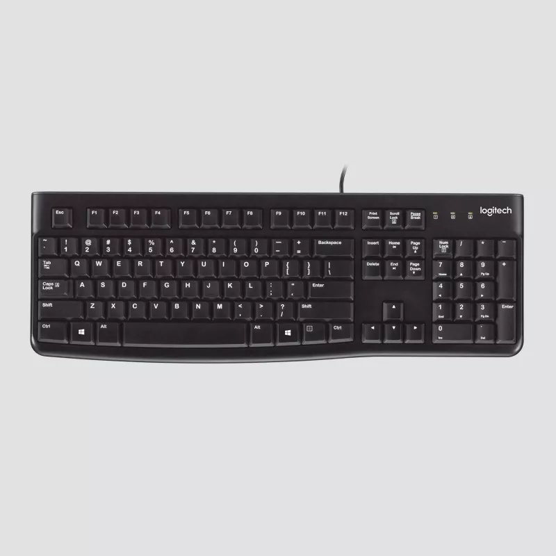 Logitech Desktop MK120 yhdistelmä, musta, johdollinen, sveitsiläinen asettelu, 920-002504