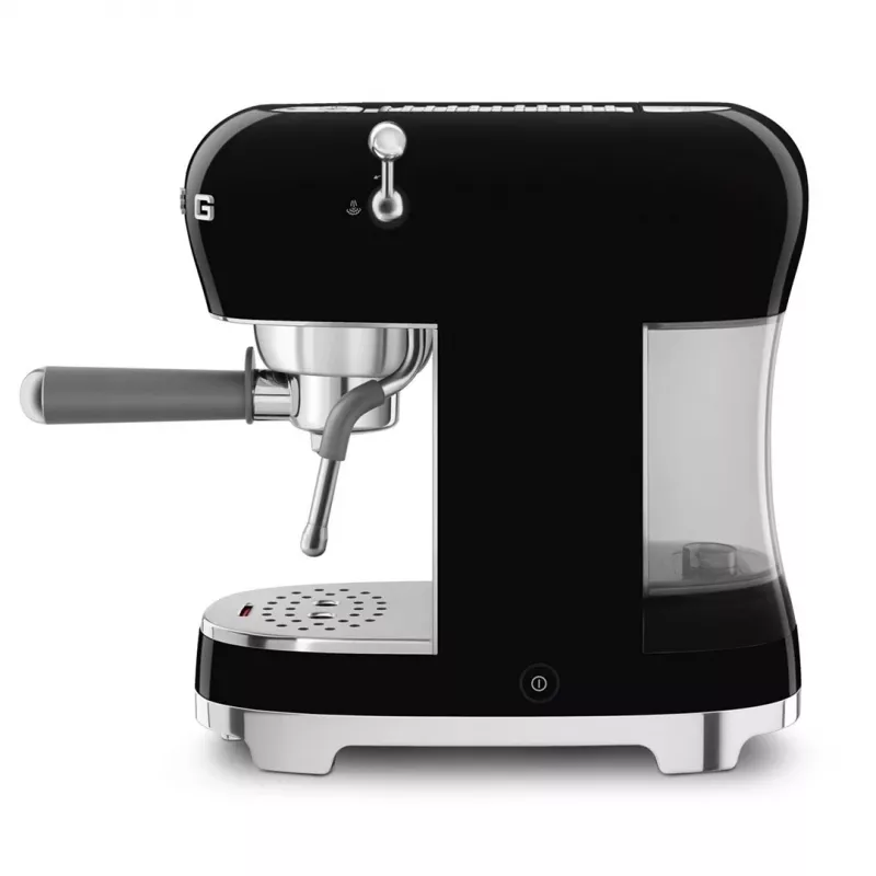SMEG 50's Style ECF02BLEU espressokeitin, 15 bar, musta