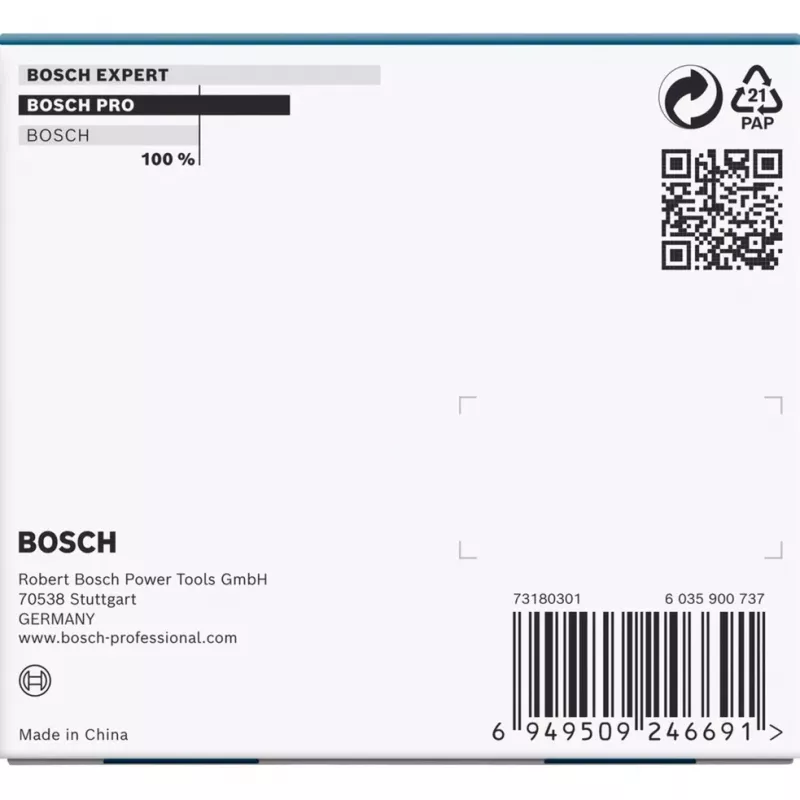 Iskuvääntösarja Bosch PRO 1/2 inch, 3-osainen, syvät hylsyt vannesuojalla