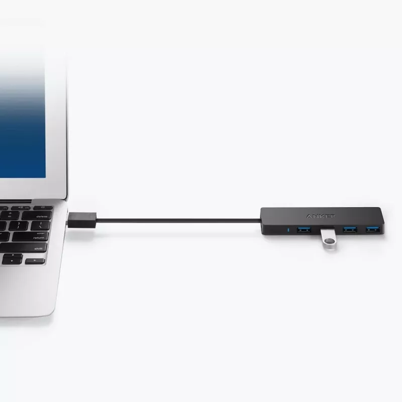 USB-keskitin Anker Innovations A7516016 USB 3.2 Gen 1 Type-A 5000 Mbit/s musta