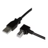 StarTech.com 3 m USB 2.0 A - kulmikas B -kaapeli – M/M, 3 m, USB A, USB B, USB 2.0, musta