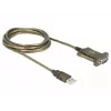 Sarjakaapeli DeLOCK 64073 USB Type-A DB-9 läpinäkyvä 2m