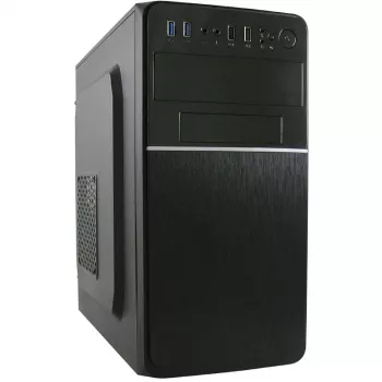 LC Power 2015MB - tornikotelo - micro ATX - ilman virtalähdettä - musta - USB/audio (LC-2015MB-ON)