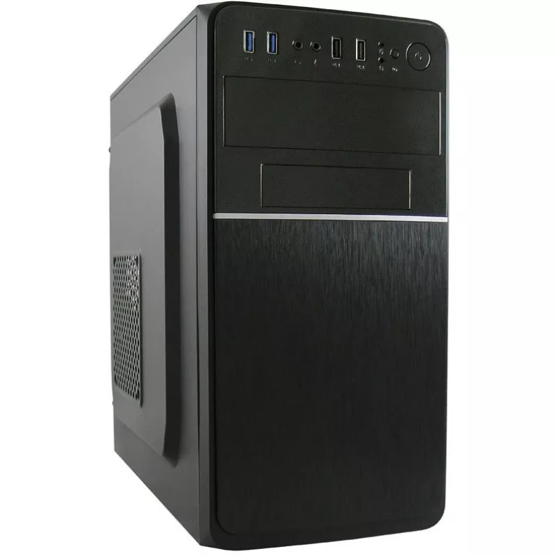 LC Power 2015MB - tornikotelo - micro ATX - ilman virtalähdettä - musta - USB/audio (LC-2015MB-ON)