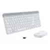 Logitech Slim Wireless Combo MK470 - näppäimistö-hiiri-sarja - langaton - 2,4 GHz - espanjalainen - luonnonvalkoinen (920-009199)