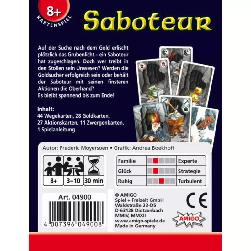 Amigo 04900 lautapeli Saboteur 30 min