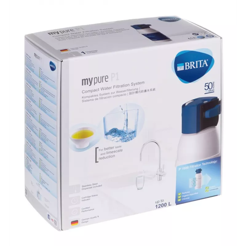 Brita Mypure P1+grifo 1 Via kompakti vedensuodatinjärjestelmä