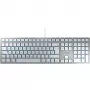 CHERRY KC 6000 ohut FOR MAC -näppäimistö Office USB QWERTZ saksa hopea