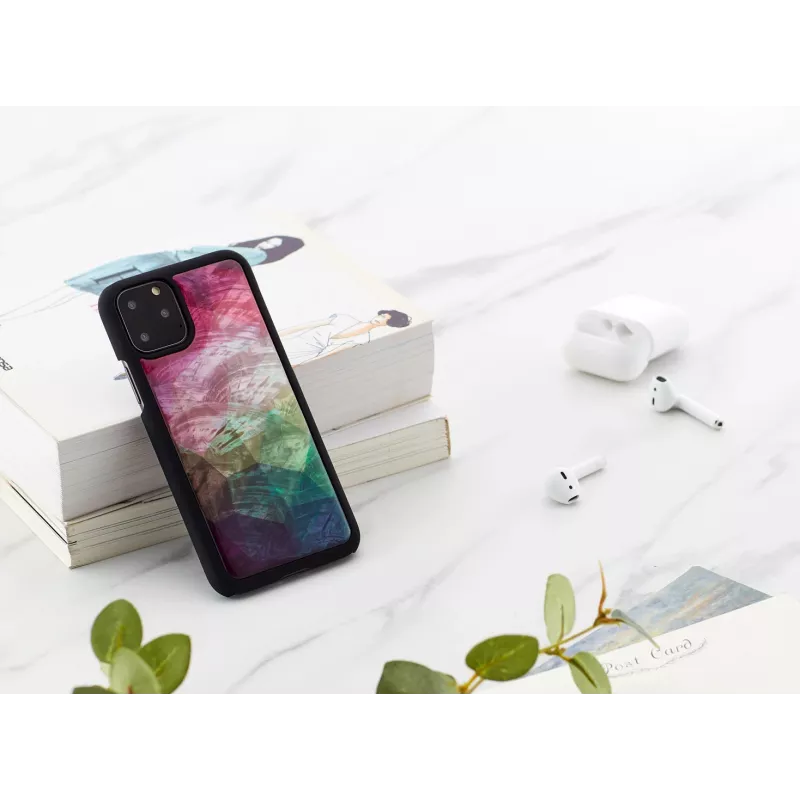 iKins älypuhelimen suojakotelo iPhone 11 Pro vesikukkakuvio, musta