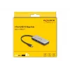 DeLOCK 64261 USB 3.2 Gen 1 Type-C -keskitin 10000 Mbit/s musta harmaa