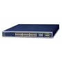 PLANET GS-4210-24PL4C - kytkin - hallittava - 24 x 10/100/1000 (PoE+) + 4 x Combo Gigabit-SFP - pöytämalli, rack-asennettava - PoE+ (440 W) (GS-4210-24PL4C)