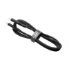 FIXED nestemäinen silikoni kaapeli USB-C/USB-C, 0,5 m, 60W, musta | Fixed