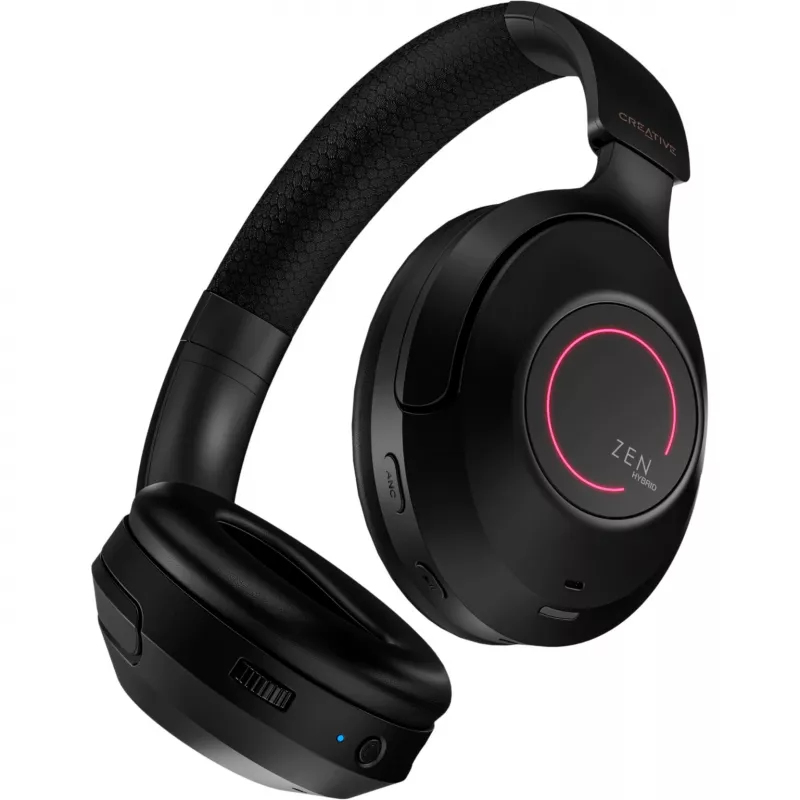 Creative 51EF1040AA000 Zen Hybrid Pro On-Ear -kuulokemikrofoni Bluetooth musta
