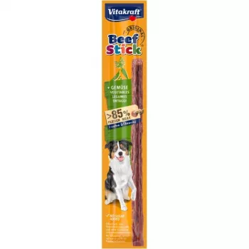 Vitakraft Beef Stick Vegetables 12 g koiranherkku — yksittäinen puruherkku, naudanlihan maku, 12 g pussi