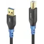 USB-kaapeli PureLink FI-U200-020 2 m USB A USB B musta sininen