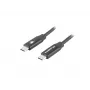 LANBERG USB-C–USB-C-kaapeli CA-CMCM-40CU-0018-BK — USB 2.0, 1,8 m, musta