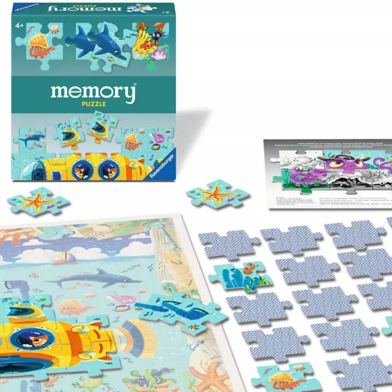 memory Puzzle Unterwasserwelt, lautapeli