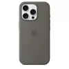 Apple iPhone 16 Pro -silikonikotelo MagSafe-yhteensopiva - kiviharmaa