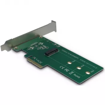 Inter-Tech KT016 PCIe-sovitin M.2-PCIe-asemille (asema M.2 PCIe, isäntä PCIe x4), kortti