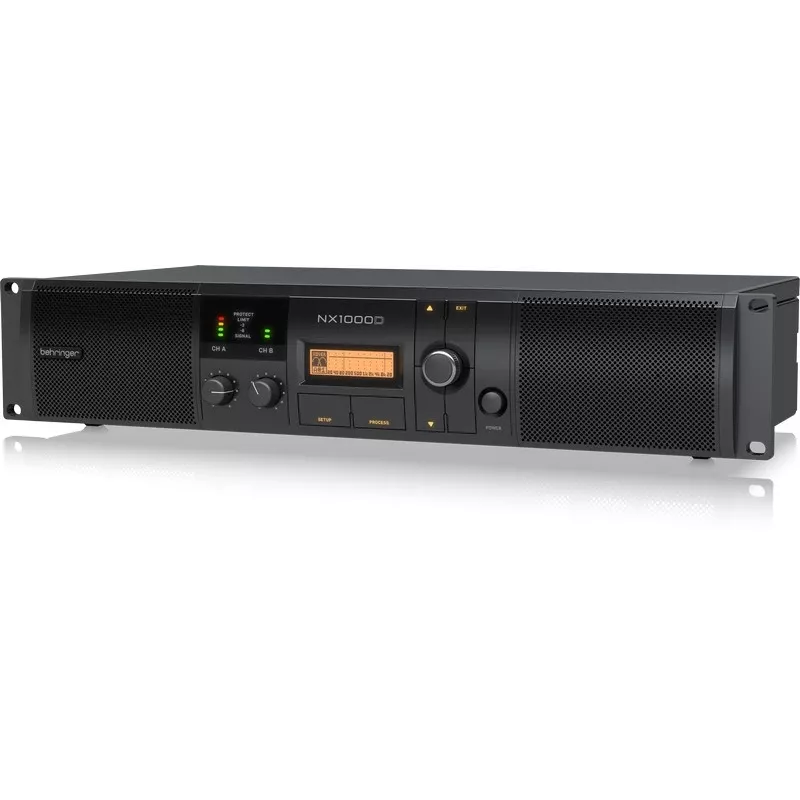 Behringer NX1000D audiovahvistin esiintymiseen/keikalle musta