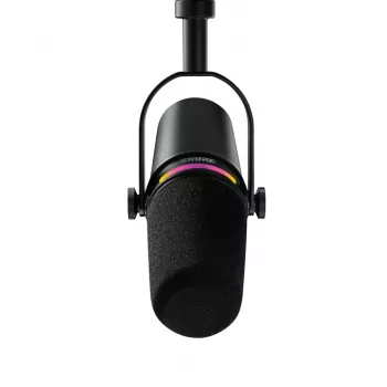 Shure MV7+-K-BNDL - puhe-/laulumikrofoni XLR/USB-C-liitännällä, musta + pöytäteline GATOR