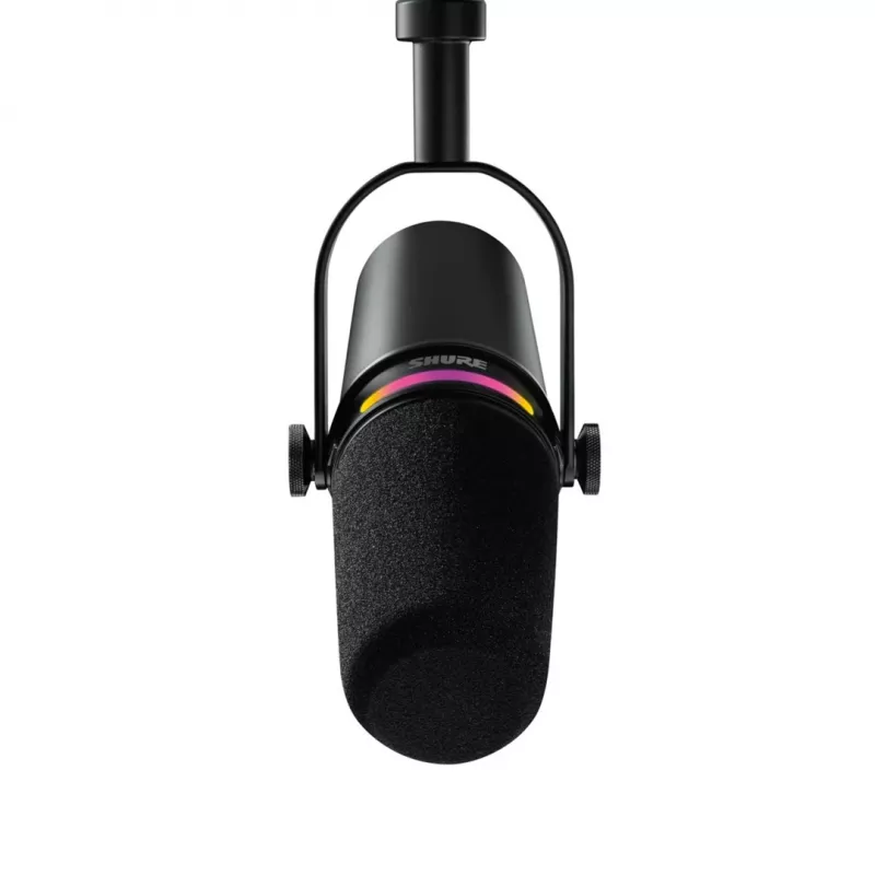 Shure MV7+-K-BNDL - puhe-/laulumikrofoni XLR/USB-C-liitännällä, musta + pöytäteline GATOR