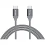 USB-kaapeli Nevox 1654 USB 2.0 2 m USB C harmaa hopea