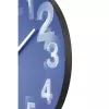 NeXtime kello 3077bl 3D, Ø39,5 cm, seinäkello, sininen/valkoinen