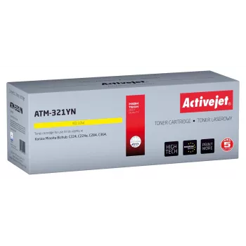 Activejet ATM-321YN -värikasetti (korvaa Konica Minolta TN321Y; Supreme; 25 000 sivua; keltainen)