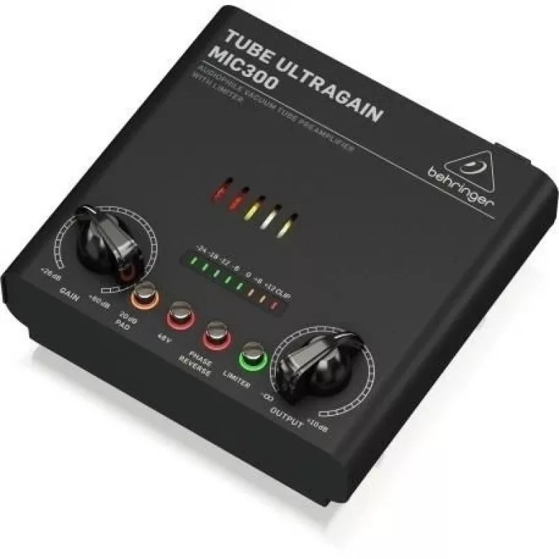 Audion esivahvistin Behringer MIC300 musta
