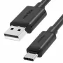 USB-C–USB-A-data- ja latauskaapeli Unitek C14067BK 1,5 m, musta, pistoke USB-C – pistoke USB-A