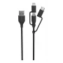 Ansmann kaapeli USB 3in1 120cm musta Micro-USB B